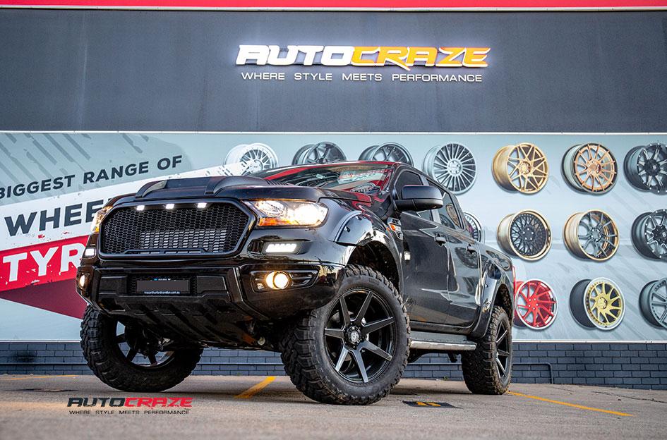 FORD RANGER AVALANCHE GLOSS BLACK MILLED ACCENTS